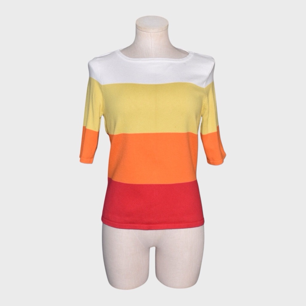 J Crew Colorblock Knit Top‎